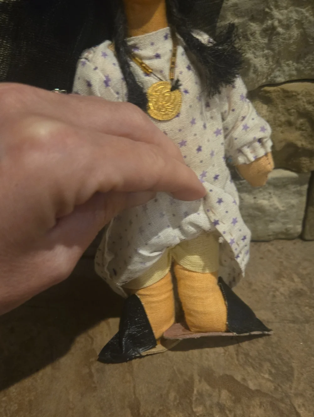 Vintage Handmade Souviner Doll From Turkey